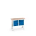bott Verso verstelbare werkbank 1250x600x830-930mm 2 deur Multiplex RAL 5010
