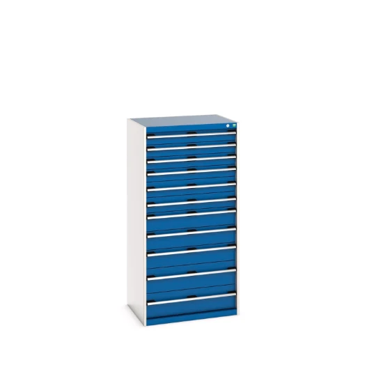 bott Cubio schuifladenkast hoogte 1600 mm 11 laden RAL 5010