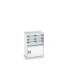 bott Cubio schuifladenkast hoogte 900 mm 3 laden + deur RAL 7035