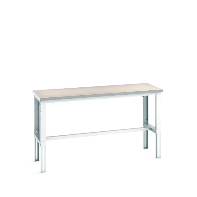 bott Cubio verstelbare werkbank 2000x750x740-1140mm Linoleum RAL 7035