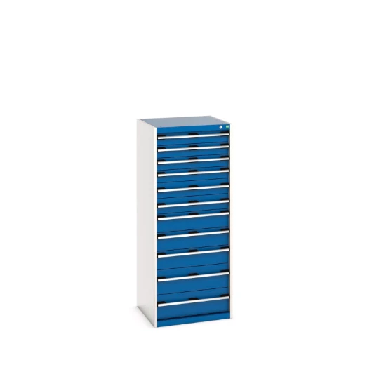 bott Cubio schuifladenkast hoogte 1600 mm 11 laden RAL 5010