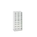 bott Cubio schuifladenkast hoogte 1600 mm 11 laden RAL 7035