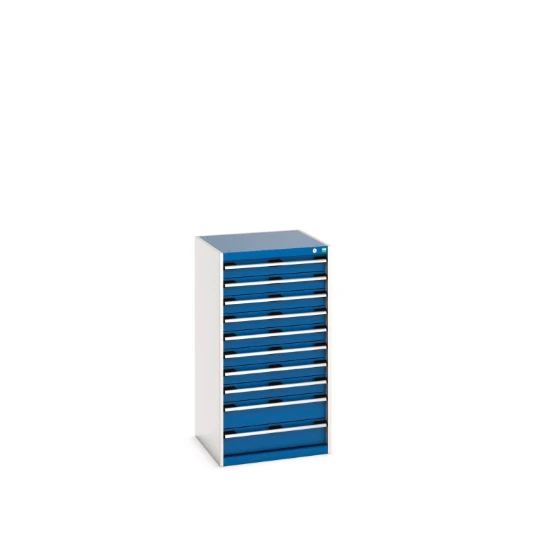 bott Cubio schuifladenkast hoogte 1200 mm 10 laden RAL 5010