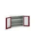 bott Verso systeemkast 1050x550x900mm 2 legborden 2 raamdeuren RAL 3004