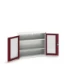 bott Verso systeemkast 1050x350x900mm 2 legborden 2 raamdeuren RAL 3004