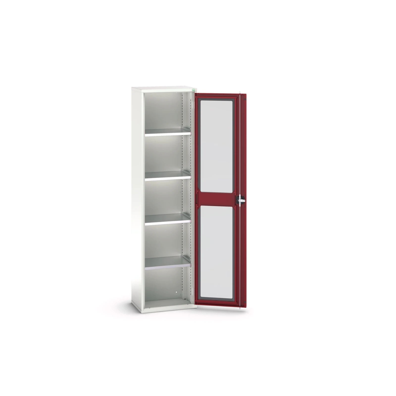 bott Verso systeemkast 525x350x2000mm 4 legborden 1 deur RAL 3004