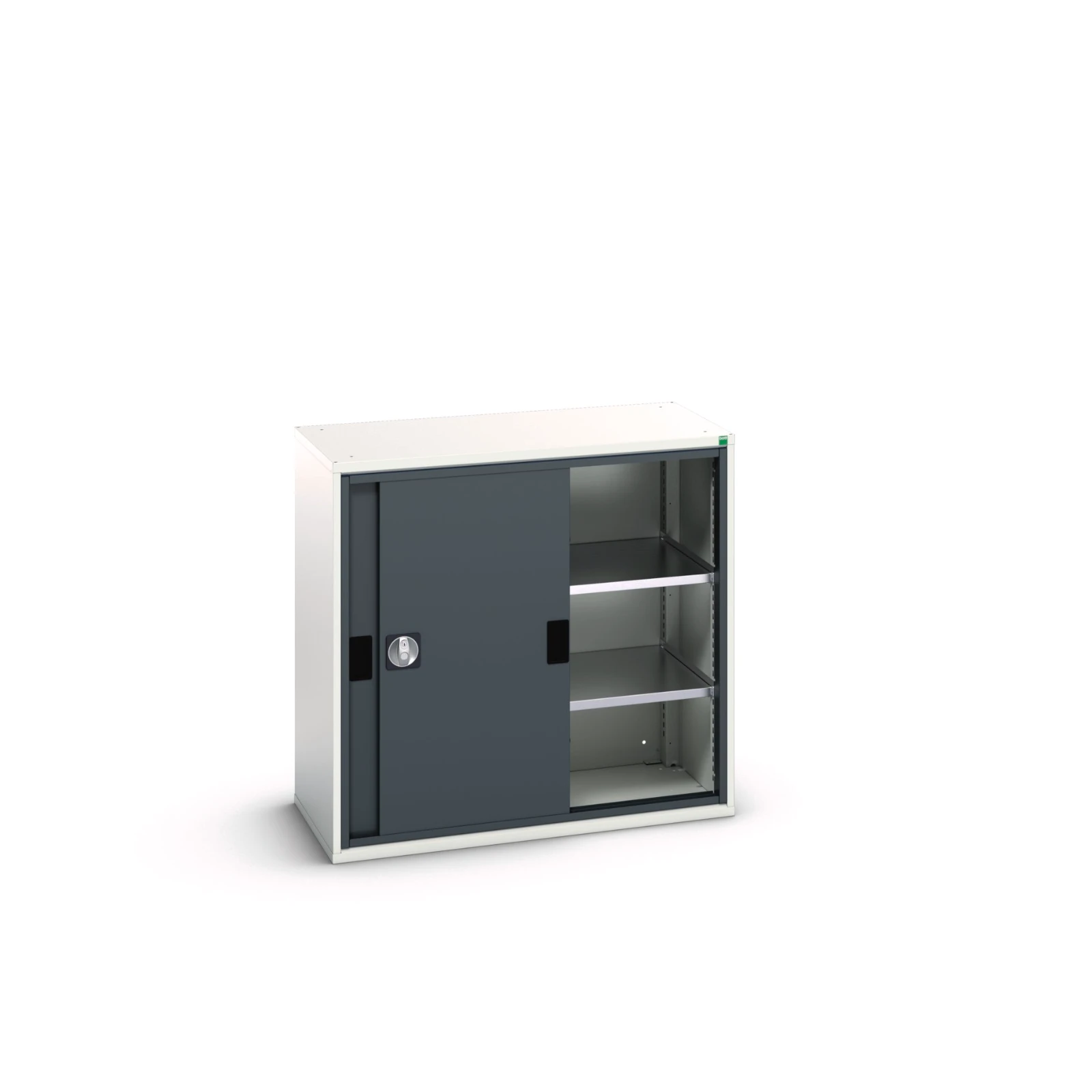 bott Verso systeemkast 1050x550x1000mm 2 legborden 2 schuifdeuren RAL 7016