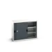bott Verso systeemkast 1300x550x1000mm 2 legborden 2 schuifdeuren RAL 7016