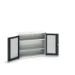 bott Verso systeemkast 1050x350x900mm 2 legborden 2 raamdeuren RAL 7016
