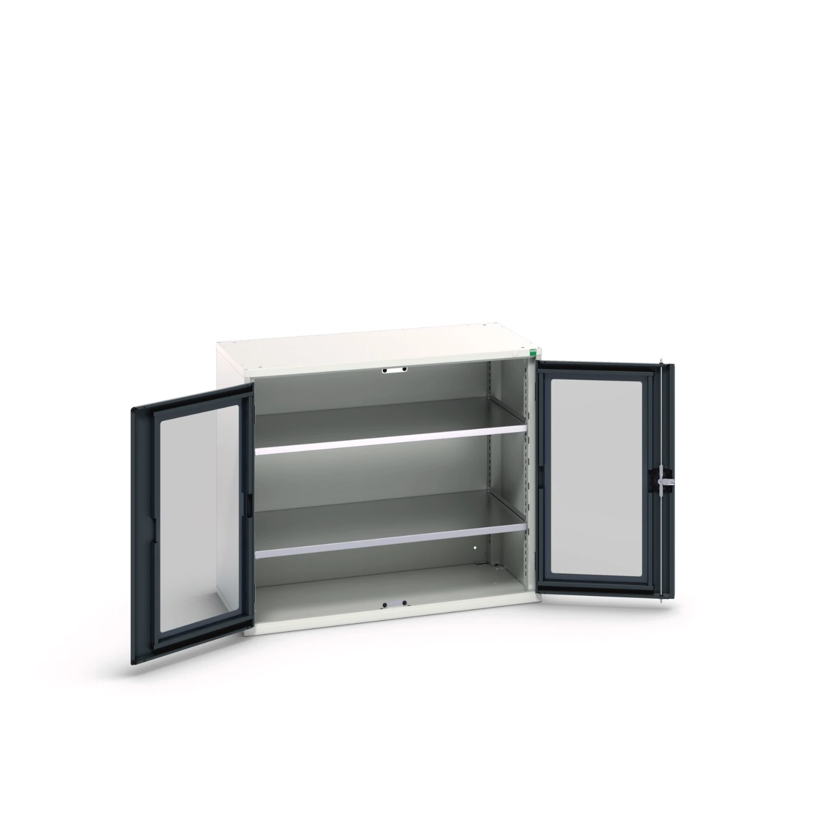 bott Verso systeemkast 1050x550x900mm 2 legborden 2 raamdeuren RAL 7016