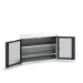 bott Verso systeemkast 1300x550x900mm 2 legborden 2 raamdeuren RAL 7016