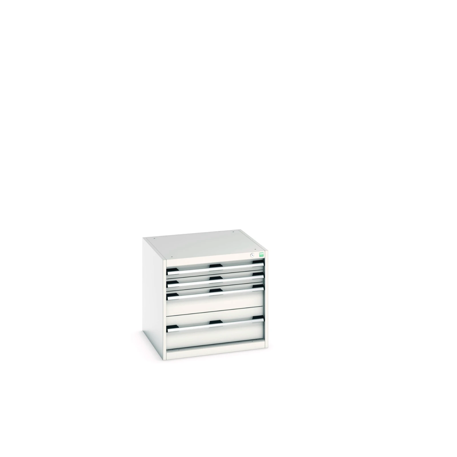 bott Cubio schuifladenkast hoogte 600 mmRAL 7035