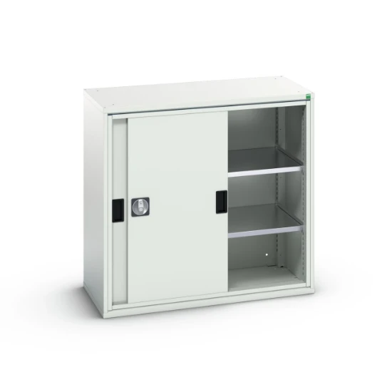 bott Verso systeemkast 1050x550x1000mm 2 legborden 2 schuifdeuren RAL 7035
