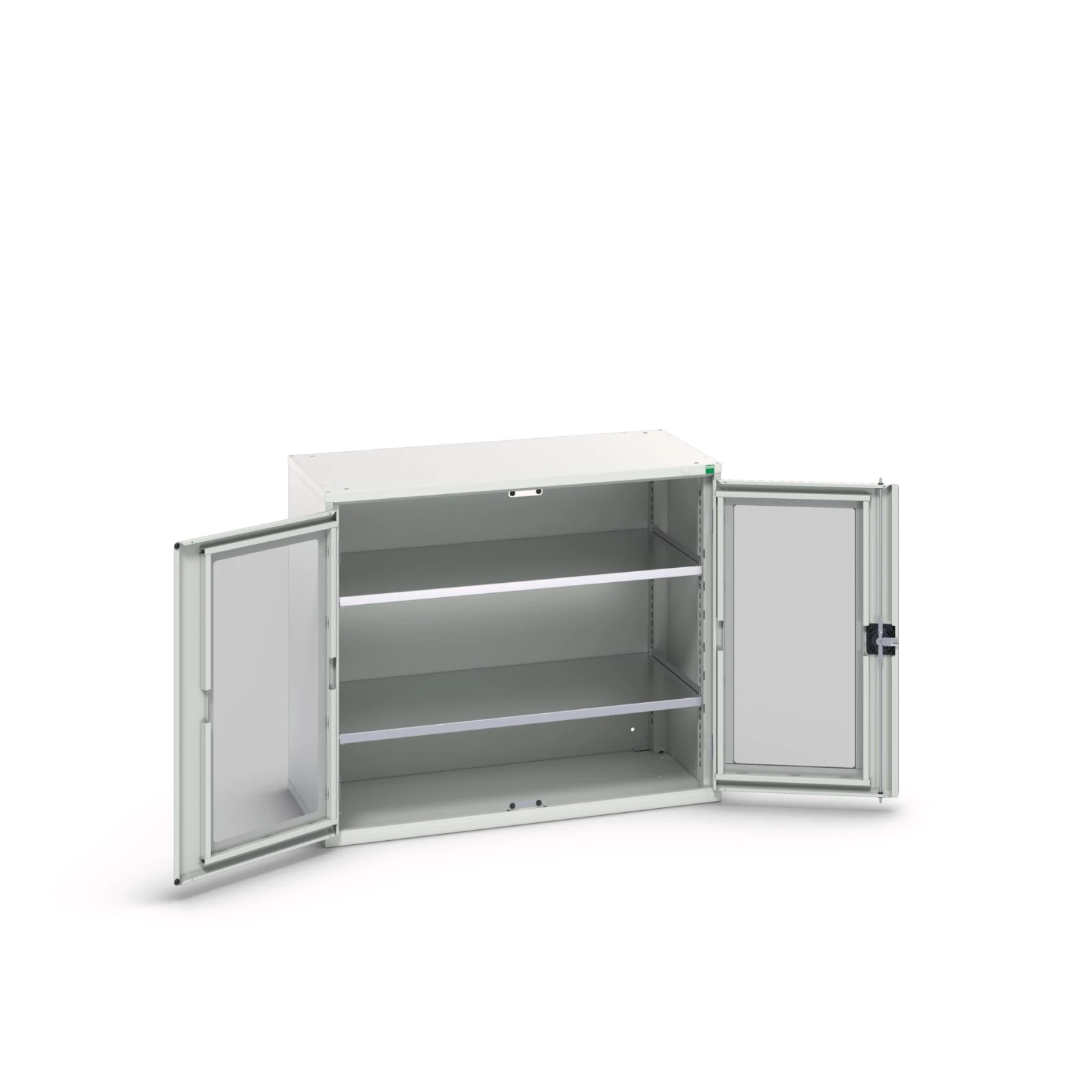 bott Verso systeemkast 1050x550x900mm 2 legborden 2 raamdeuren RAL 7035