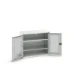 bott Verso systeemkast 1050x550x900mm 2 legborden 2 raamdeuren RAL 7035