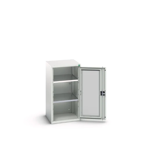 bott Verso systeemkast 525x550x1000mm 2 legborden 1 deur RAL 7035