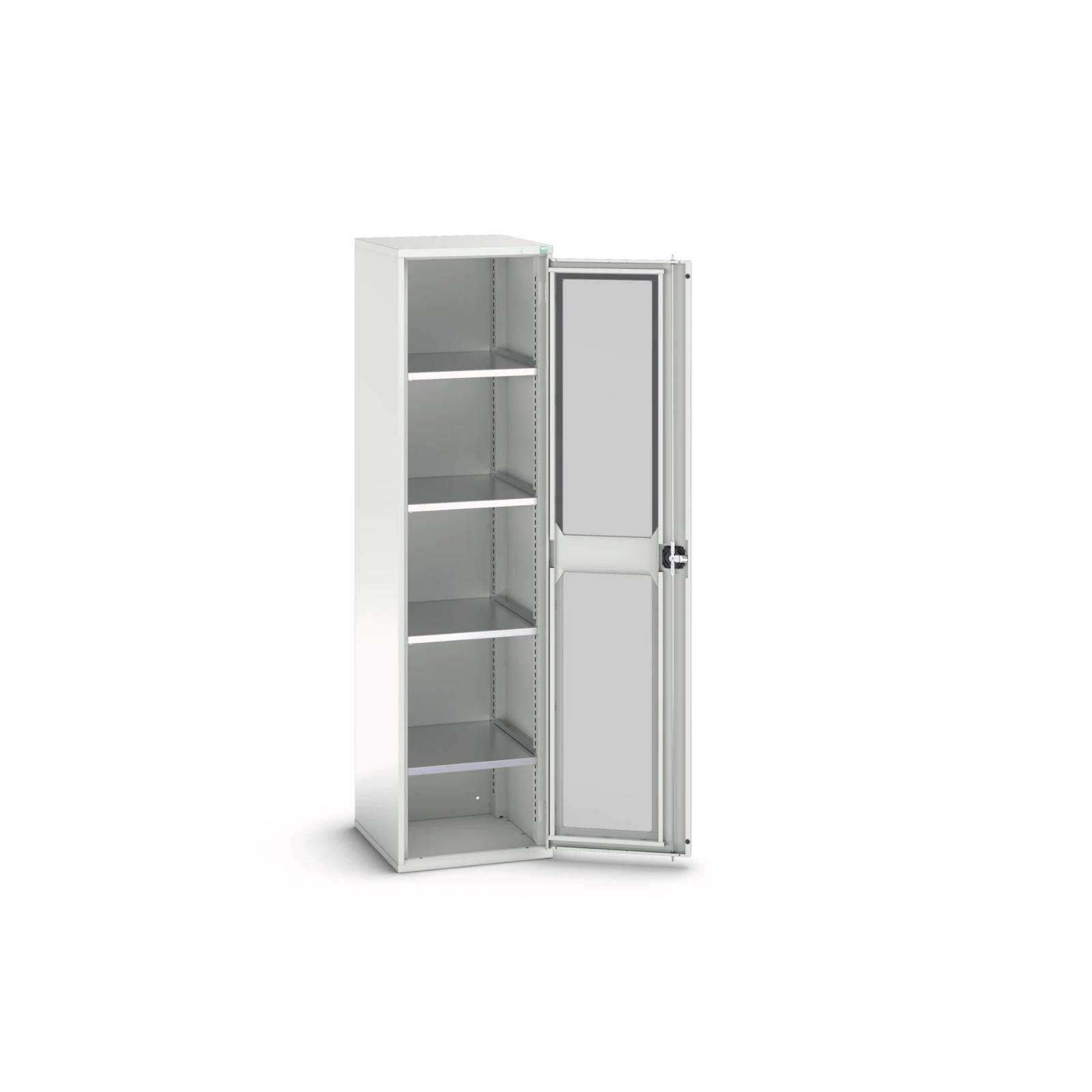 bott Verso systeemkast 525x550x2000mm 4 legborden 1 deur RAL 7035