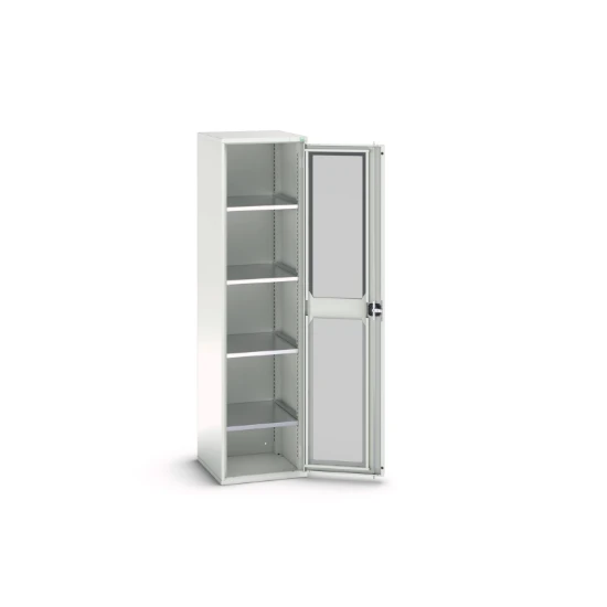 bott Verso systeemkast 525x550x2000mm 4 legborden 1 deur RAL 7035