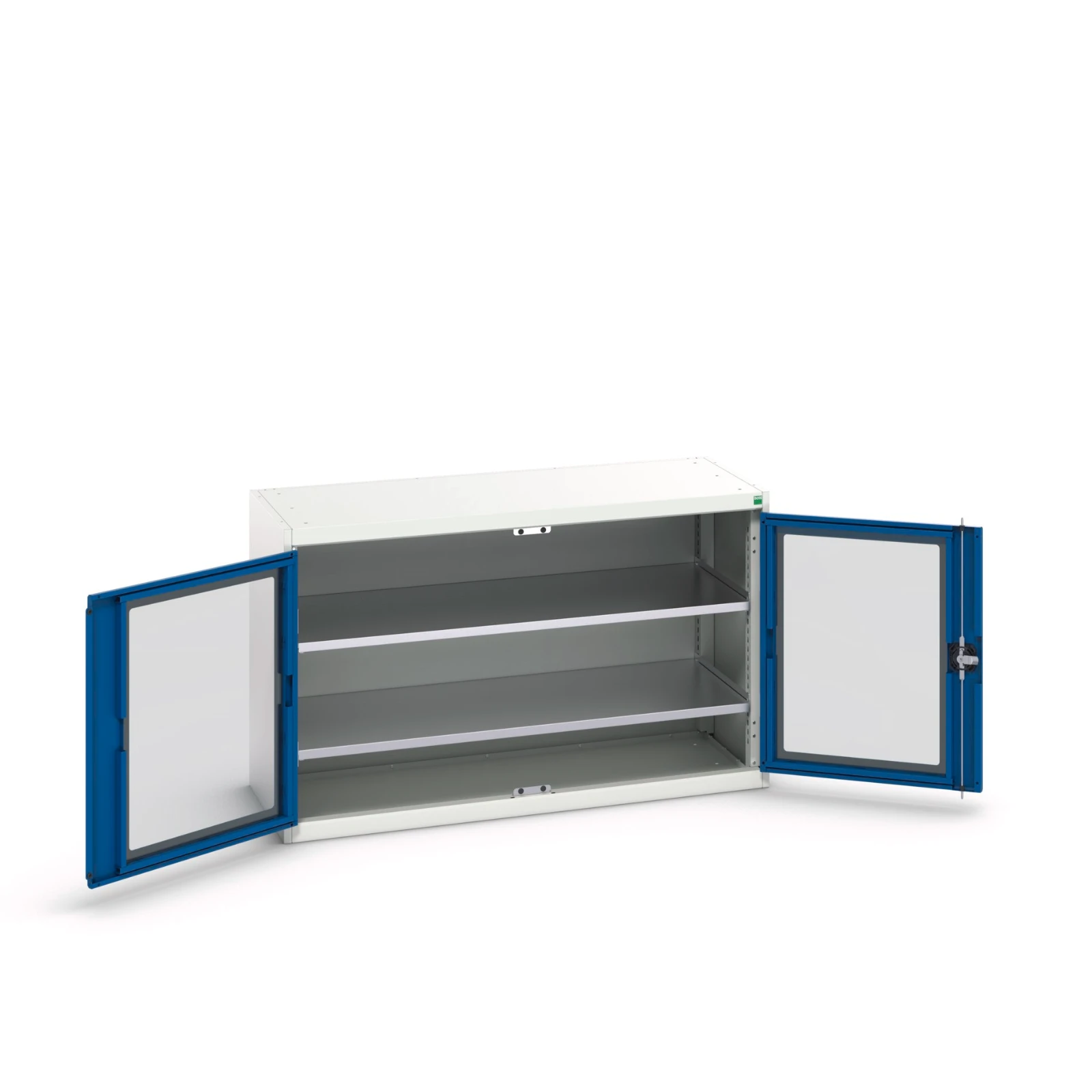 bott Verso systeemkast 1300x550x800mm 2 legborden 2 raamdeuren RAL 5010