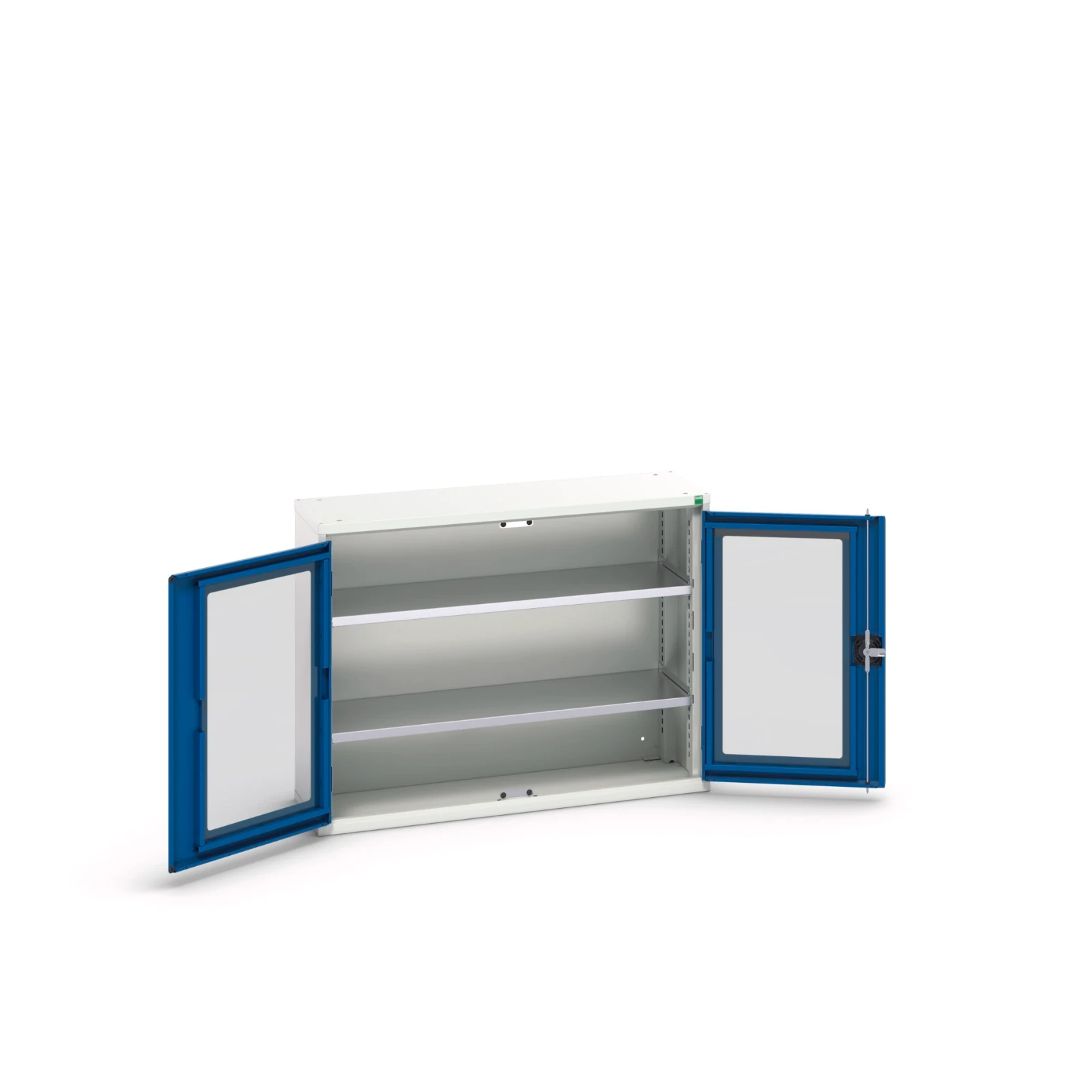 bott Verso systeemkast 1050x350x800mm 2 legborden 2 raamdeuren RAL 5010