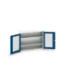 bott Verso systeemkast 1050x350x800mm 2 legborden 2 raamdeuren RAL 5010