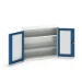 bott Verso systeemkast 1050x350x900mm 2 legborden 2 raamdeuren RAL 5010