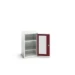bott Verso systeemkast 525x550x900mm 2 legborden 1 deur RAL 3004