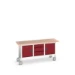 bott Verso verrijdbare werkbank 1750x600x830mm 3 laden 2 deuren Multiplex RAL 3004