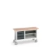 bott Verso verrijdbare werkbank 1500x600x830mm 3 laden 1 middenschap Multiplex 7016