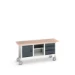 bott Verso verrijdbare werkbank 1750x600x830mm 3 laden 1 middenschap 1 deur Multiplex RAL 7016