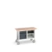 bott Verso verrijdbare werkbank 1250x600x830mm 1 deur 1 lade 1 schap Multiplex RAL 7016