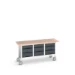 bott Verso verrijdbare werkbank 1750x600x830mm 9 laden Multiplex RAL 7016