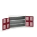 bott Verso kast gevleugelde deuren 1300x550x900mm 2 legborden RAL 3004
