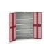 bott Verso kast gevleugelde deuren 1300x550x2000mm 4 legborden RAL 3004