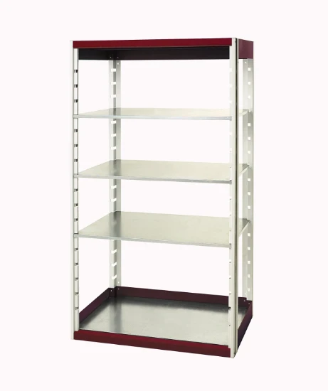 bott cubio étagère 1050x525x2000mm 4 étagères ral 3004