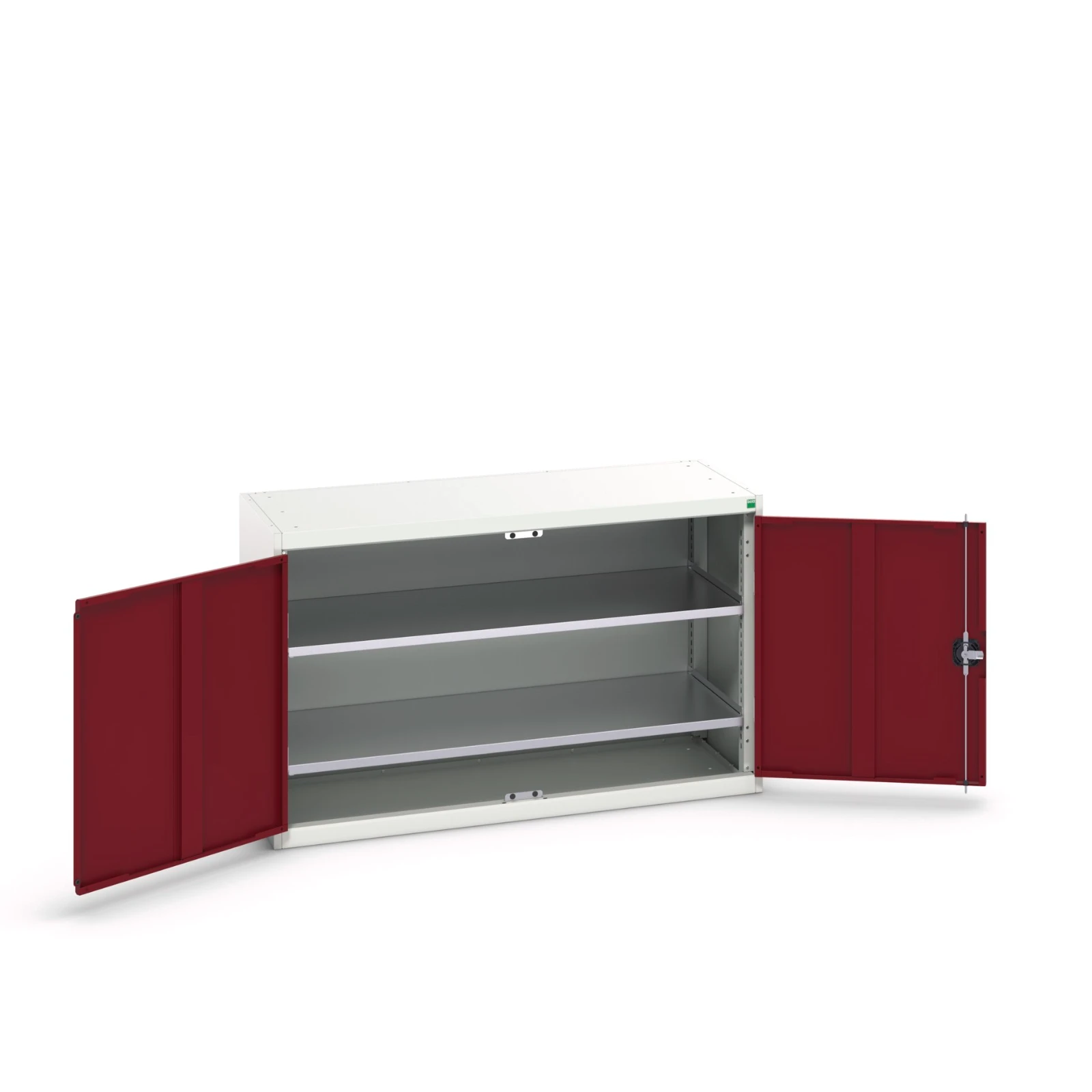 bott Verso systeemkast 1300x550x800mm 2 legborden RAL 3004
