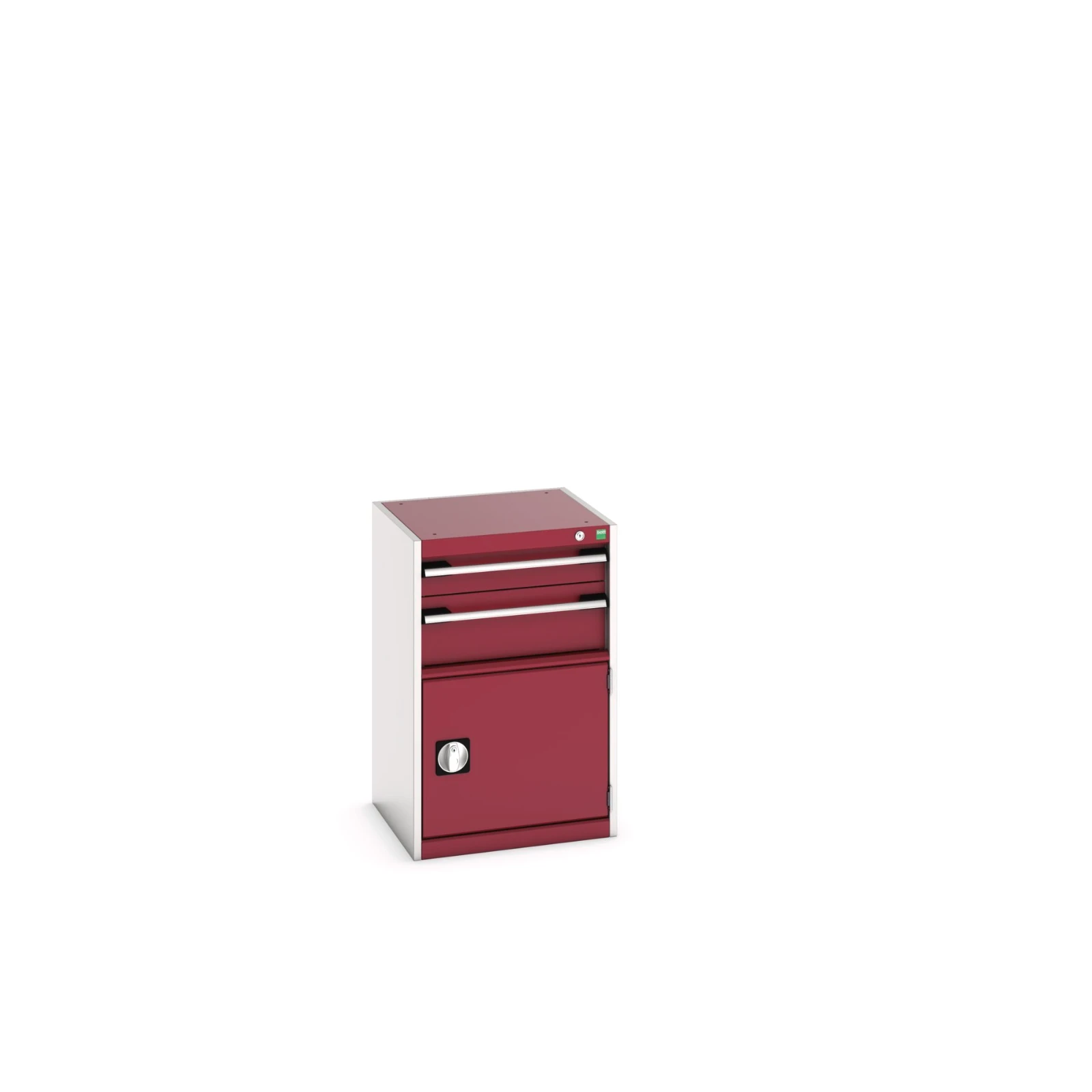 bott Cubio schuifladenkast hoogte 800 mm RAL 3004