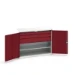 bott Verso systeemkast 1300x550x1000mm 1 legbord 3 laden RAL 3004