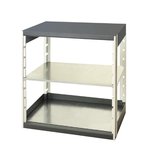 bott cubio étagère 800x650x1000mm 2 étagères ral 7016