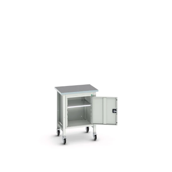 bott Verso verrijdbare werkbank met kast Linoleum 700x600x930mm RAL 7035