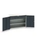 bott Verso hangkast 1300x550x1000mm 1 legbord 2 laden RAL 7016