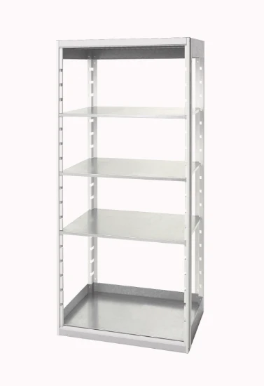 bott cubio unité de rayonnage 800x650x2000mm 4 étagères ral 7035