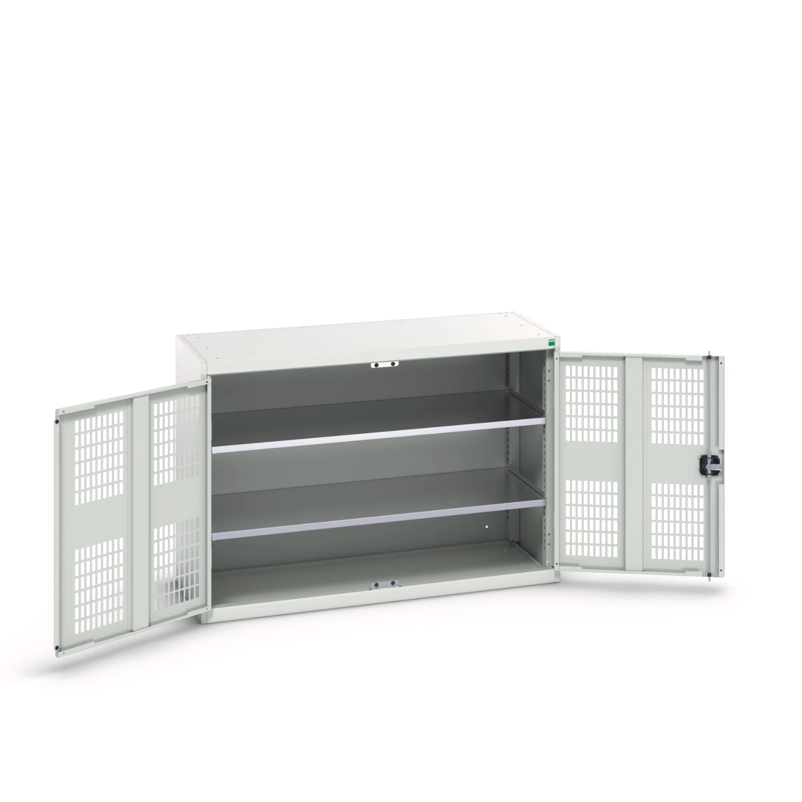 bott Verso kast gevleugelde deuren 1300x550x900mm 2 legborden RAL 7035