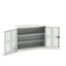 bott Verso kast gevleugelde deuren 1300x550x1000mm 2 legborden RAL 7035