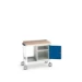 bott Verso verrijdbare werkbank 1000x600x930mm Multiplex stalen werkblad 1 lade RAL 5010