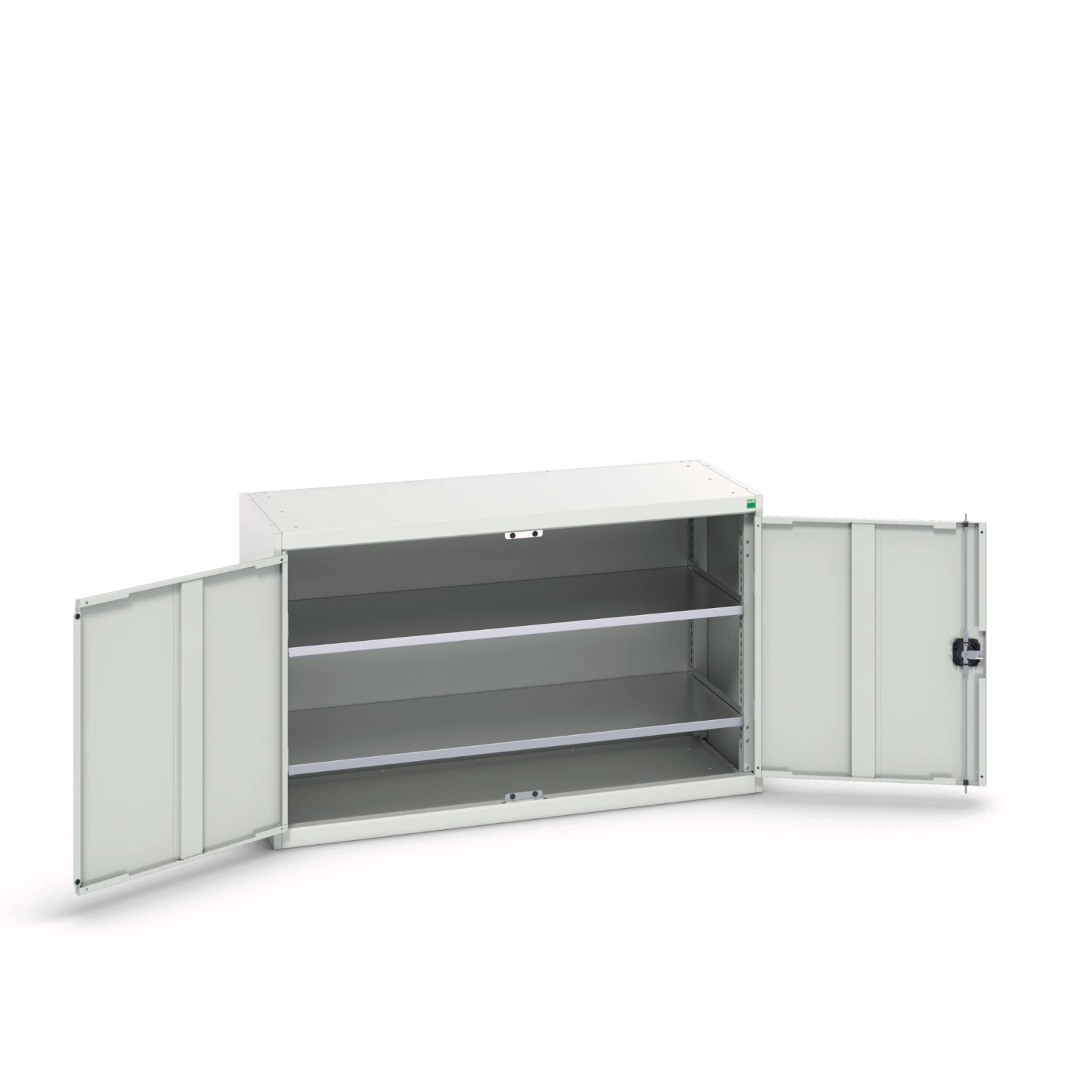 bott Verso systeemkast 1300x550x800mm 2 legborden RAL 7035