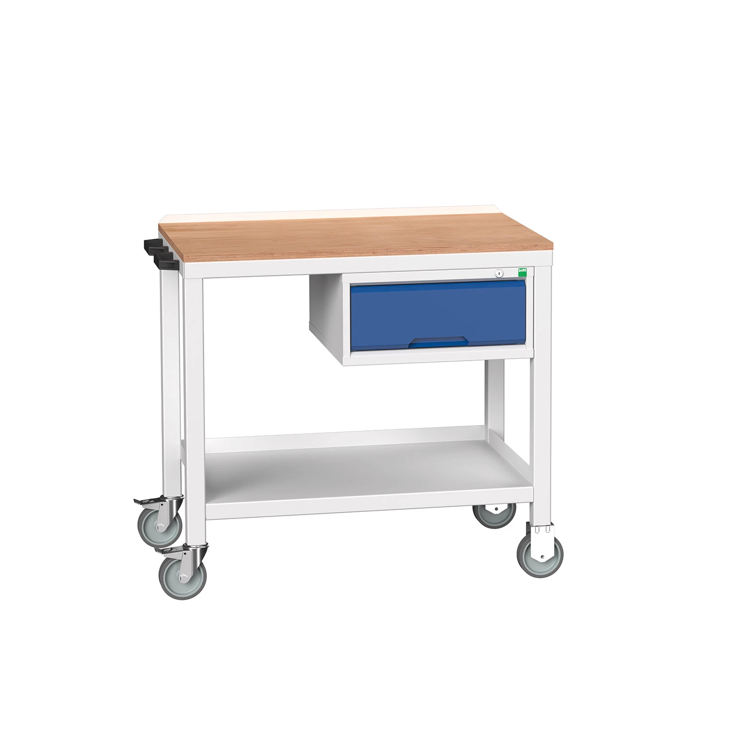 bott Verso verrijdbare werkbank met lade Multiplex 1000x600x910mm RAL 5010