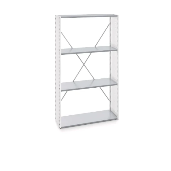 bott cubio étagère 800x525x1000mm 2 étagères ral 7035