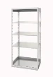 bott cubio unité de rayonnage 800x525x1000mm 4 étagères ral 7035
