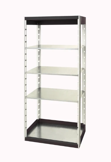 bott cubio étagère 800x525x1000mm 4 étagères ral 7016